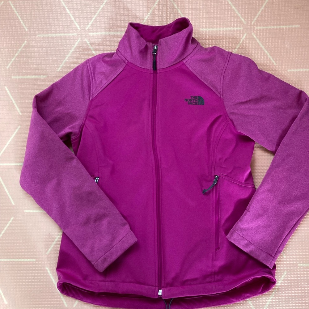 The North Face Women Flieeve zip up jacket size M pink